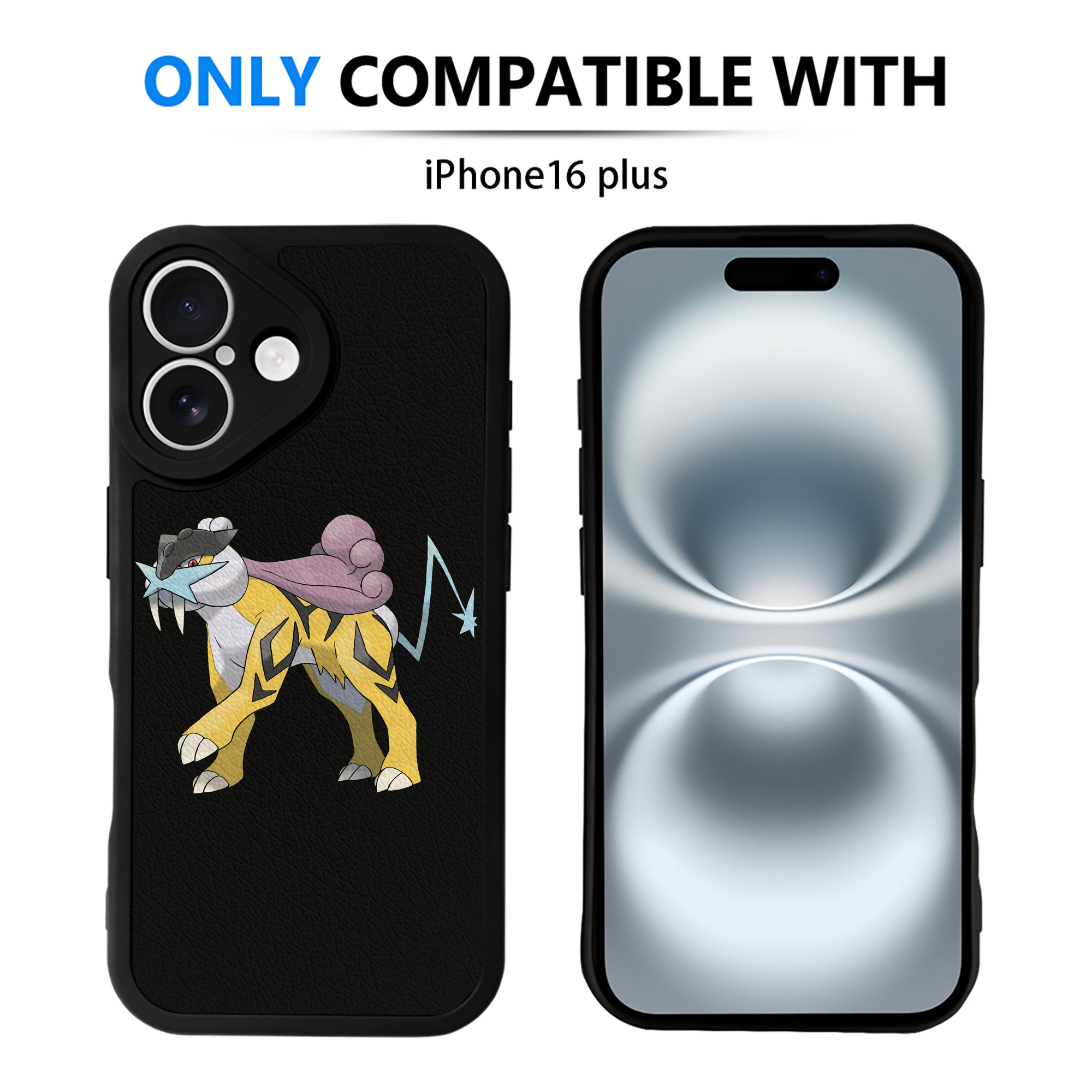（画像用） ポケットモンスター Pokémon 【iPhone 16シリーズ対応】シリコンスマホケース（レザー調） 材質：シリコン